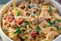 Zesty Italian Sausage Farfalle
