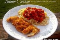 Rich Italian Chicken with Peperonata and Pasta