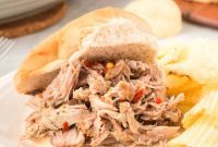 Classic Eastern NC Slow Cooker Pulled Pork with Tangy Sauce