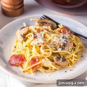 Bacon Mushroom Carbonara