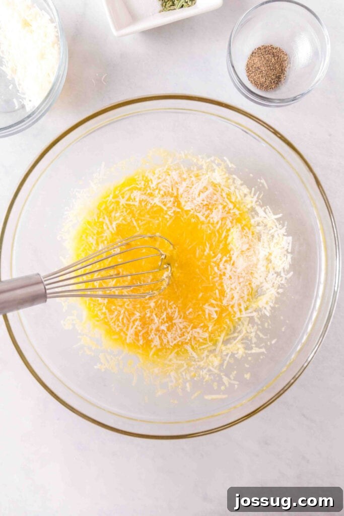 Bacon & Mushroom Carbonara 5 Mixing the egg yolks and cheese