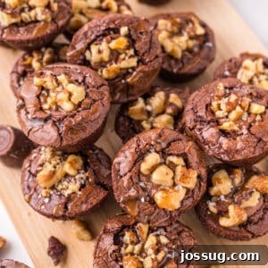 Turtle Brownie Bites