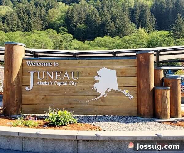Smooth Sailing from the Start: Embarkation Day Essentials 12 Welcome to Juneau Alaska sign.
