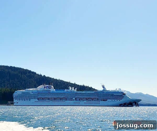 The majestic Princess Cruises Island Princess ship, gracefully docked at port, ready for adventure.