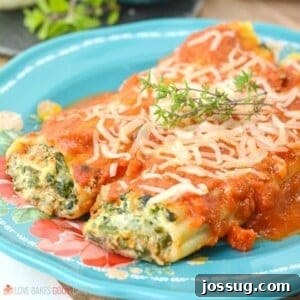 square picture Spinach Ricotta Manicotti