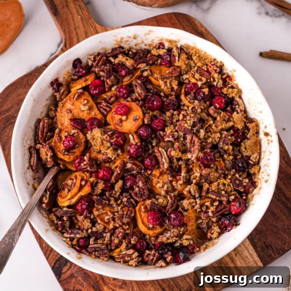 cranberry pecan sweet potato casserole