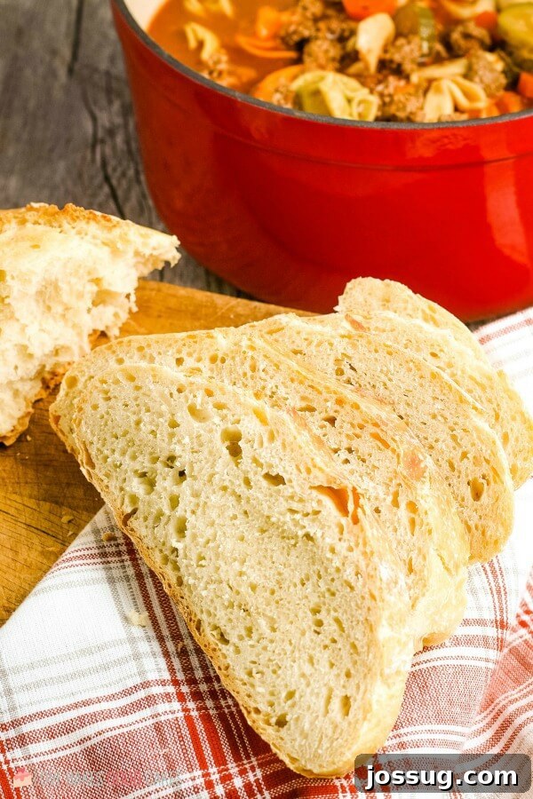 Easy No-Knead Loaf 8 No-Knead Bread close up