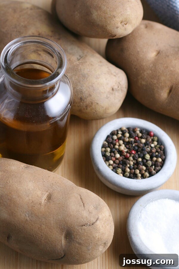 ingredients to make baked potatoes