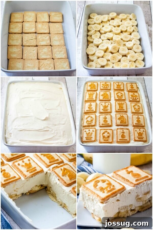 step by step how to assemble paula deen's banana pudding