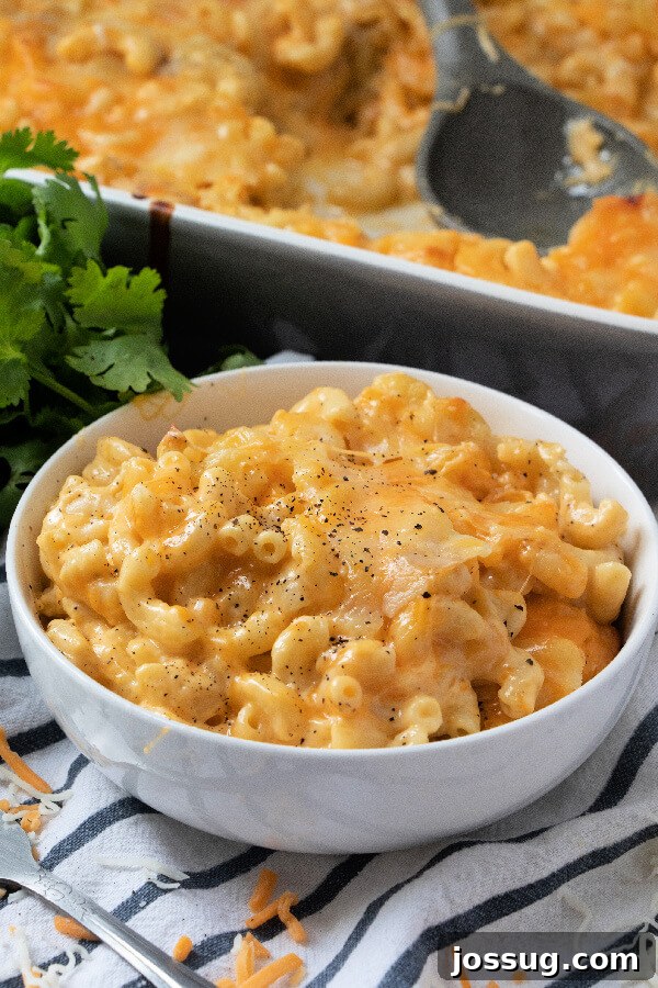 Soulful Southern Mac and Cheese 2 southern baked mac and cheese in bowl