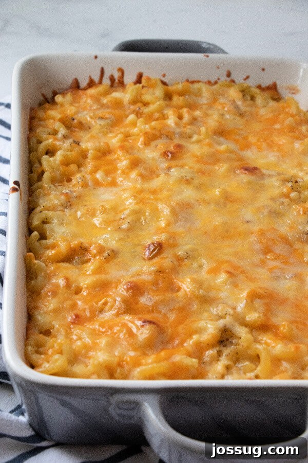 Soulful Southern Mac and Cheese 3 finished recipe in pan