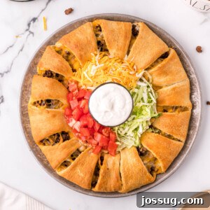 Taco Ring on platter