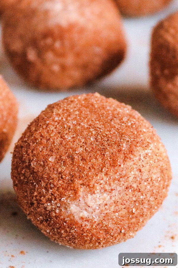 Pumpkin Pie Keto Bites 2 A closeup of finished keto pumpkin pie fat bombs, perfectly round and coated in spice, on a light background.