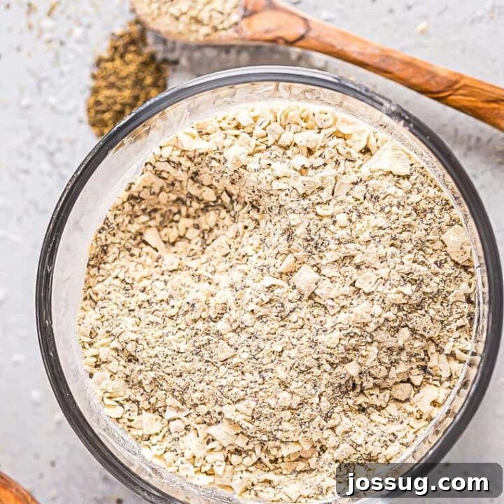 Homemade Stone House Seasoning mix in a jar, ready for the pantry.