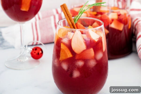 fruity cocktail for Christmas
