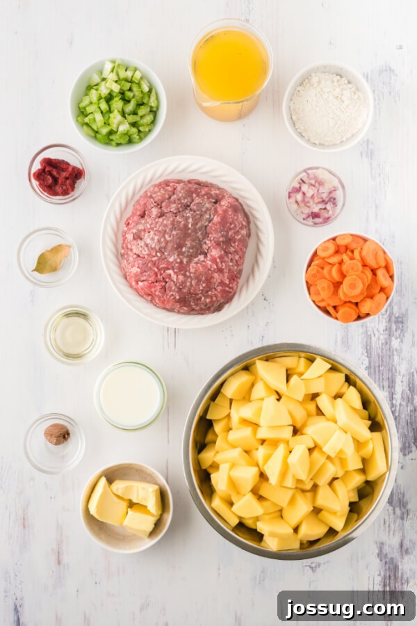 ingredients on white background