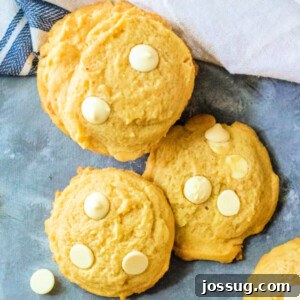 Closeup of perfectly baked lemon pudding cookies, showcasing their soft, chewy texture and light golden color.