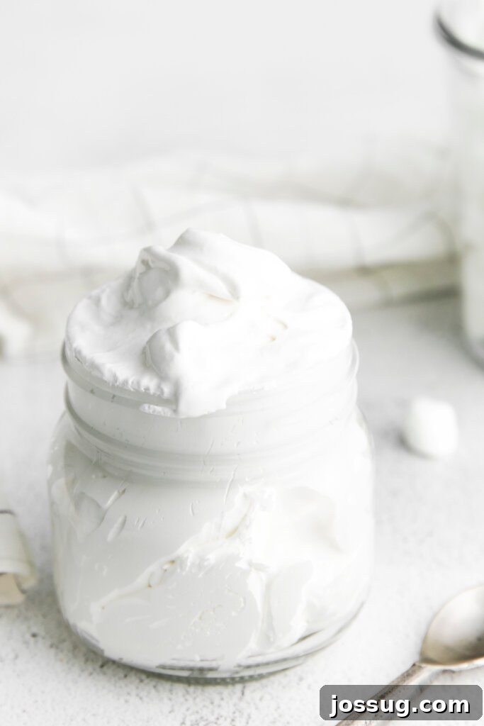 Cloud Cream 2 jar overfilled with marshmallow fluff, light and creamy texture