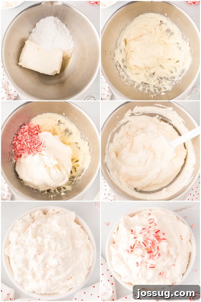 Festive Peppermint Cream 4 how to make dessert dip