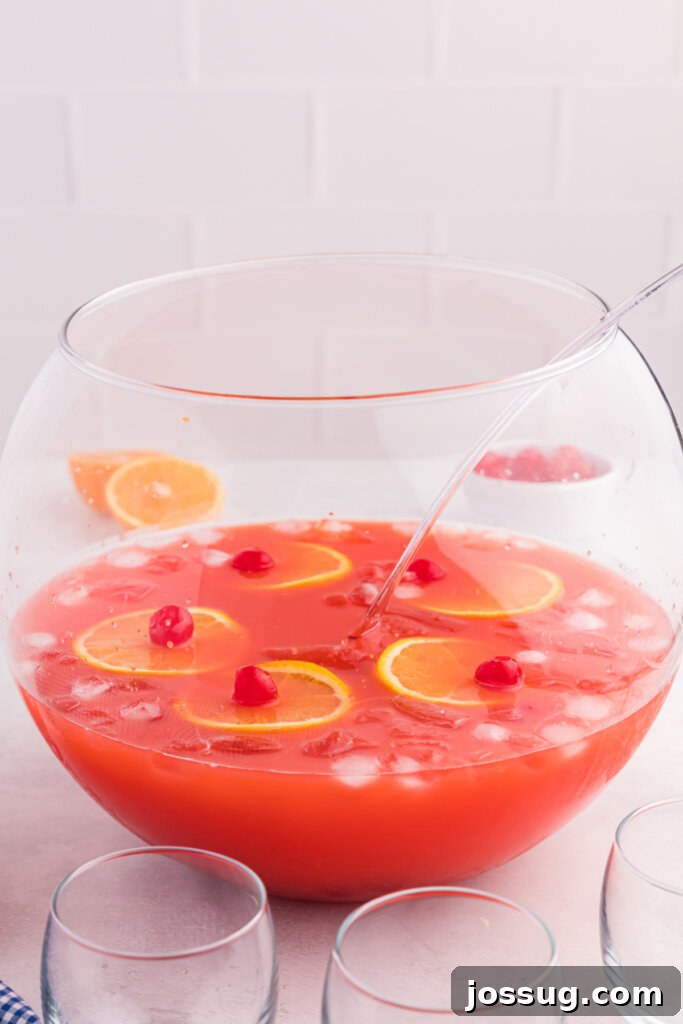 Starlet's Sweet Sparkle 3 shirley temple punch in punch bowl