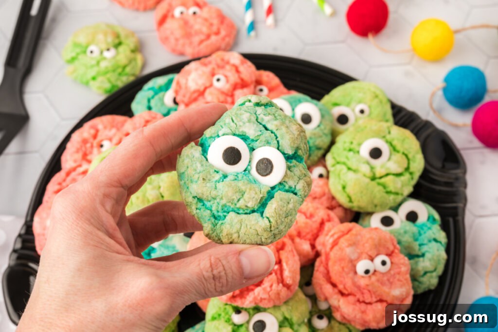 hand holding a halloween cookie