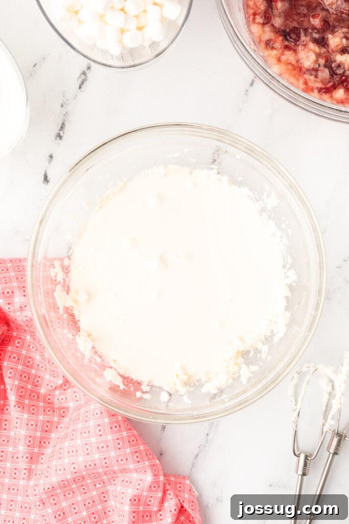 pour in the heavy cream