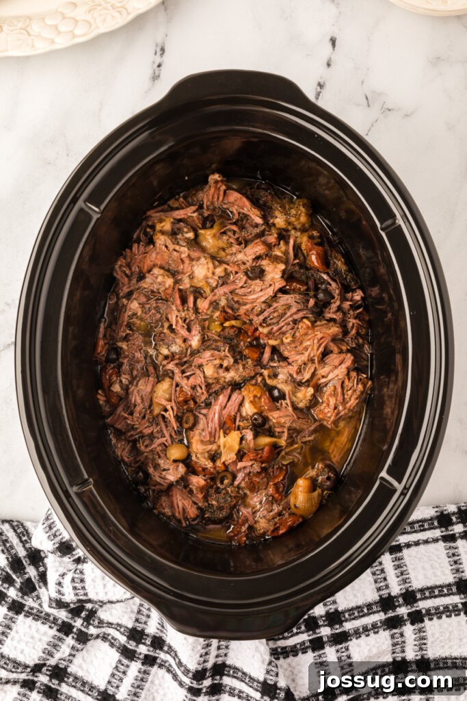 Mediterranean Sunshine Slow Cooker Pot Roast 3 mediterranean pot roast in crockpot