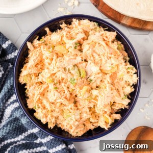 buffalo chicken salad in bowl
