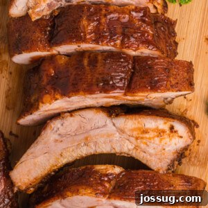 Mouthwatering Oven Ribs 7 closeup of cooked and cut ribs