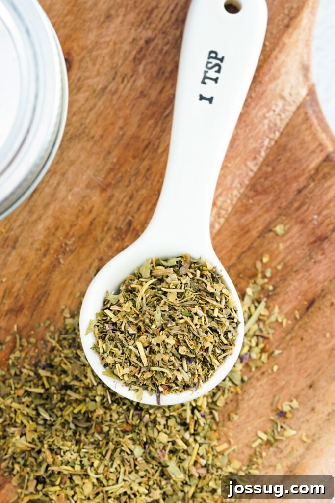 teaspoon with italian seasoning