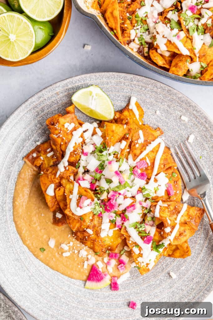 Decadent Mole Chilaquiles 9 Enjoy your delicious Easy Mole Chilaquiles!