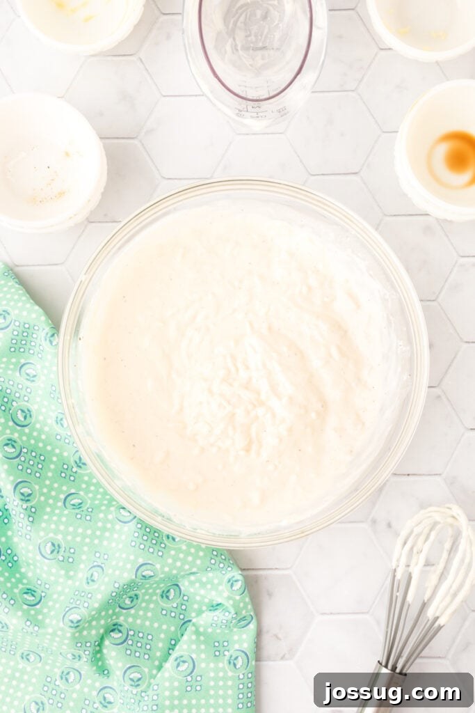 Caesar Salad Reinvented 7 Salad dressing ingredients mixed in a bowl