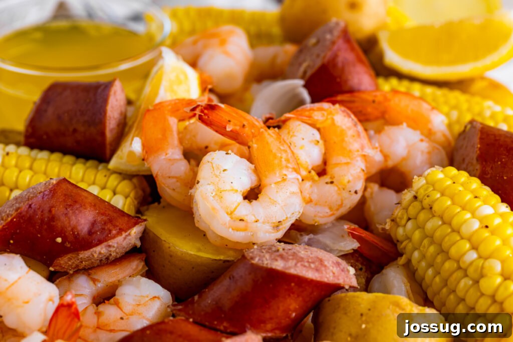closeup of Low Country Boil