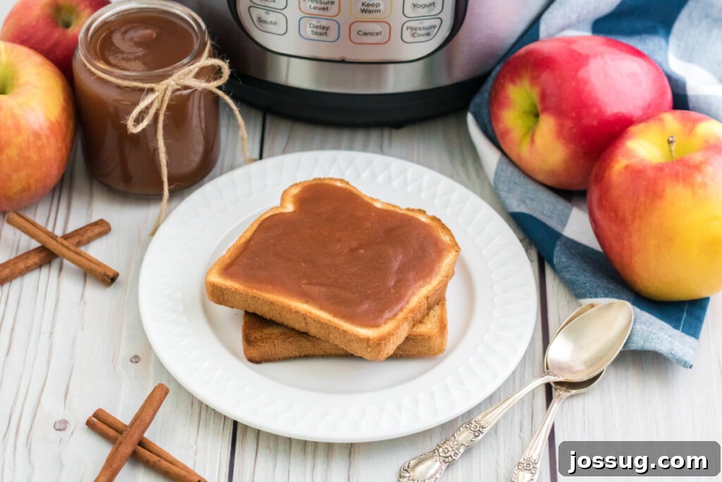 apple butter spread on toast