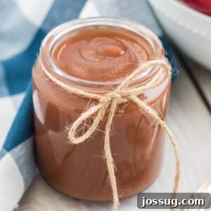 instant pot apple butter in glass jar