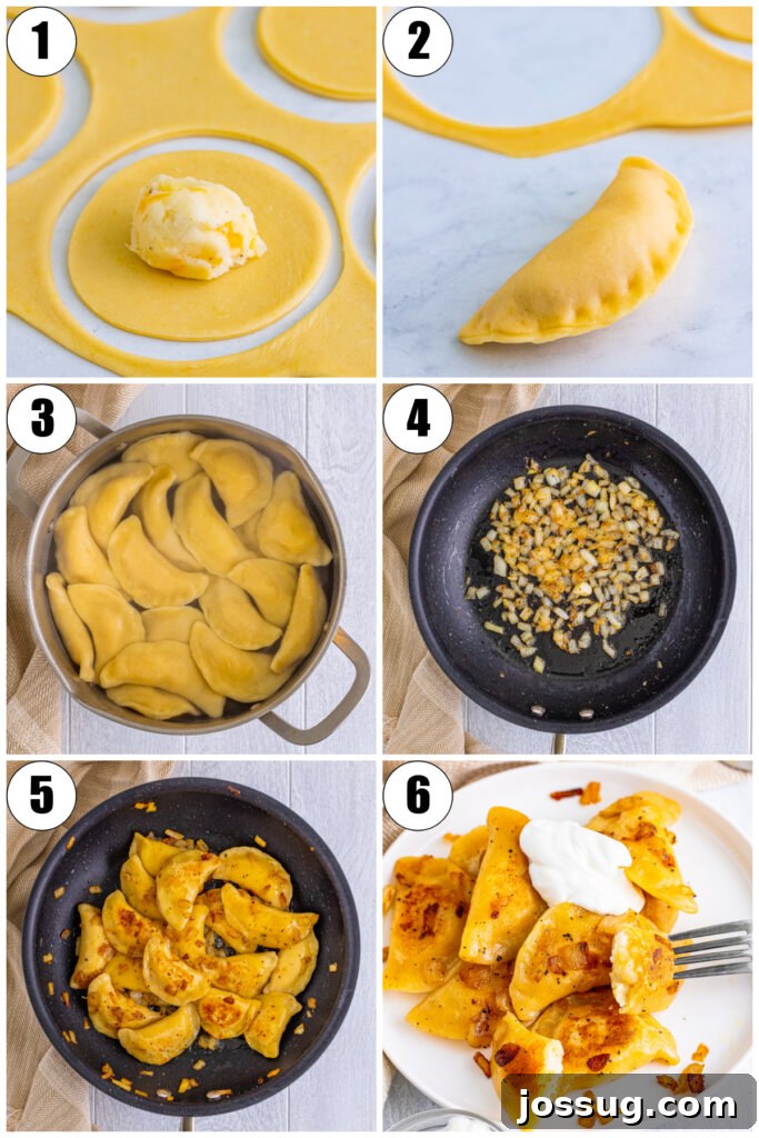 how to make pierogi collage
