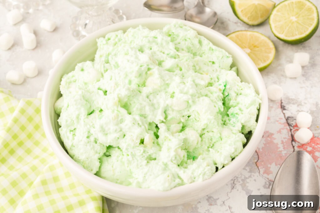 seafoam salad in bowl