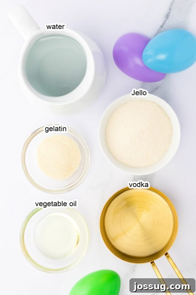 Hoppy Hour Jellies 3 ingredients to make easter egg jello shots