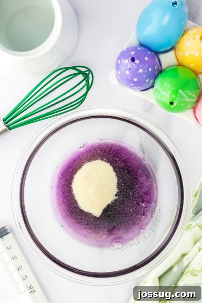 Hoppy Hour Jellies 8 Add the boiling water and whisk until fully dissolves.