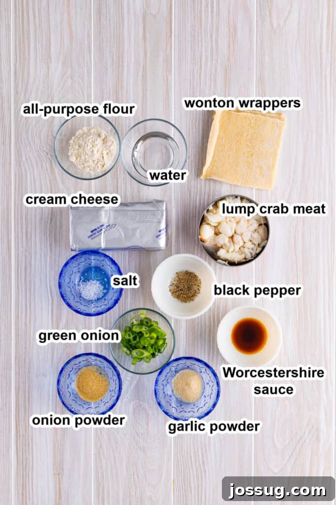 Crispy Crab Clouds 3 ingredients to make crab rangoon