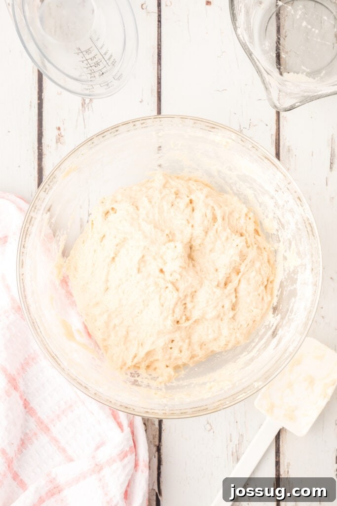 Do NOT knead.