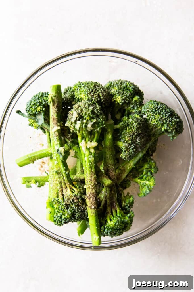 Crispy Air-Fried Broccolini 5 Toss until thoroughly coated.