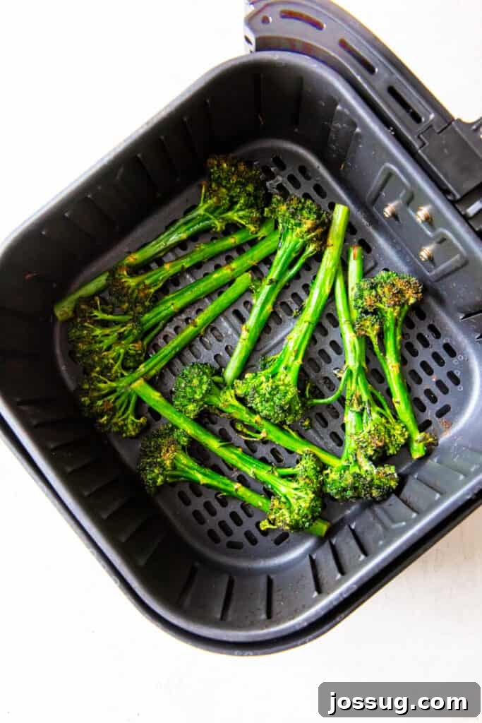 Crispy Air-Fried Broccolini 8 or until desired doneness.