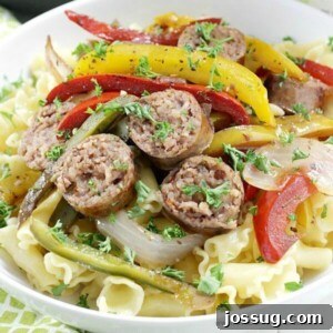 Robust Italian Sausage with Caramelized Onions and Bell Peppers 2 Rustic Italian Sausage with Peppers and Onions
