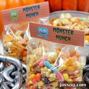 Halloween Monster Munch in a festive bag.