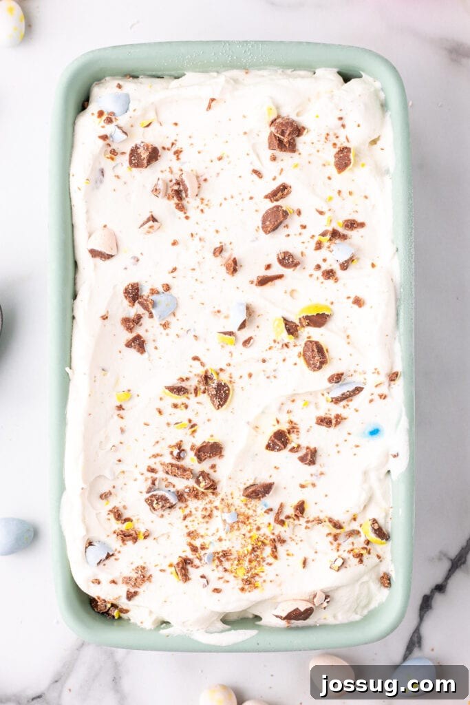 easter ice cream in a container