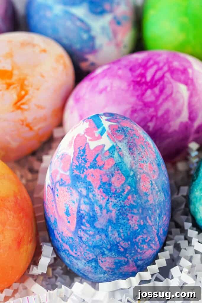 Watercolor Tissue Paper Easter Eggs 2 assorted colors of tissue paper dyed easter eggs