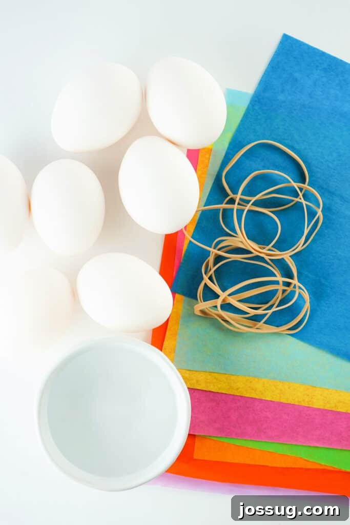 Watercolor Tissue Paper Easter Eggs 3 what you'll need to make tissue paper dyed easter eggs