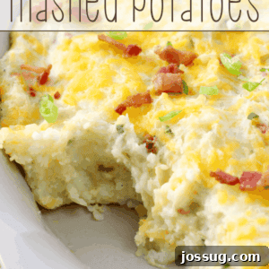 Fully Loaded Potatoes 2 Loaded Mashed Potatoes in a white bowl
