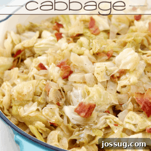 Delicious Southern Bacon-Fried Cabbage, a classic comfort food side dish